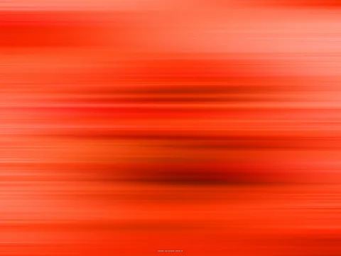 Abstrakte horizontale Streifen in Rot und Orange, in der Mitte mit dunkleren Schlieren.