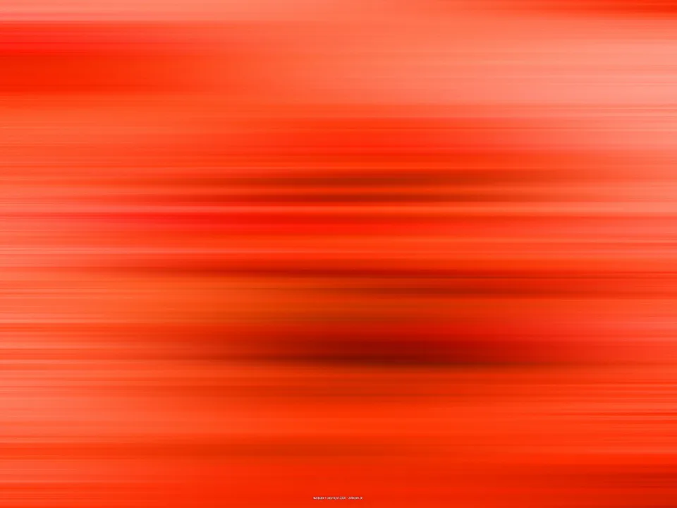 Abstrakte horizontale Streifen in Rot und Orange, in der Mitte mit dunkleren Schlieren.