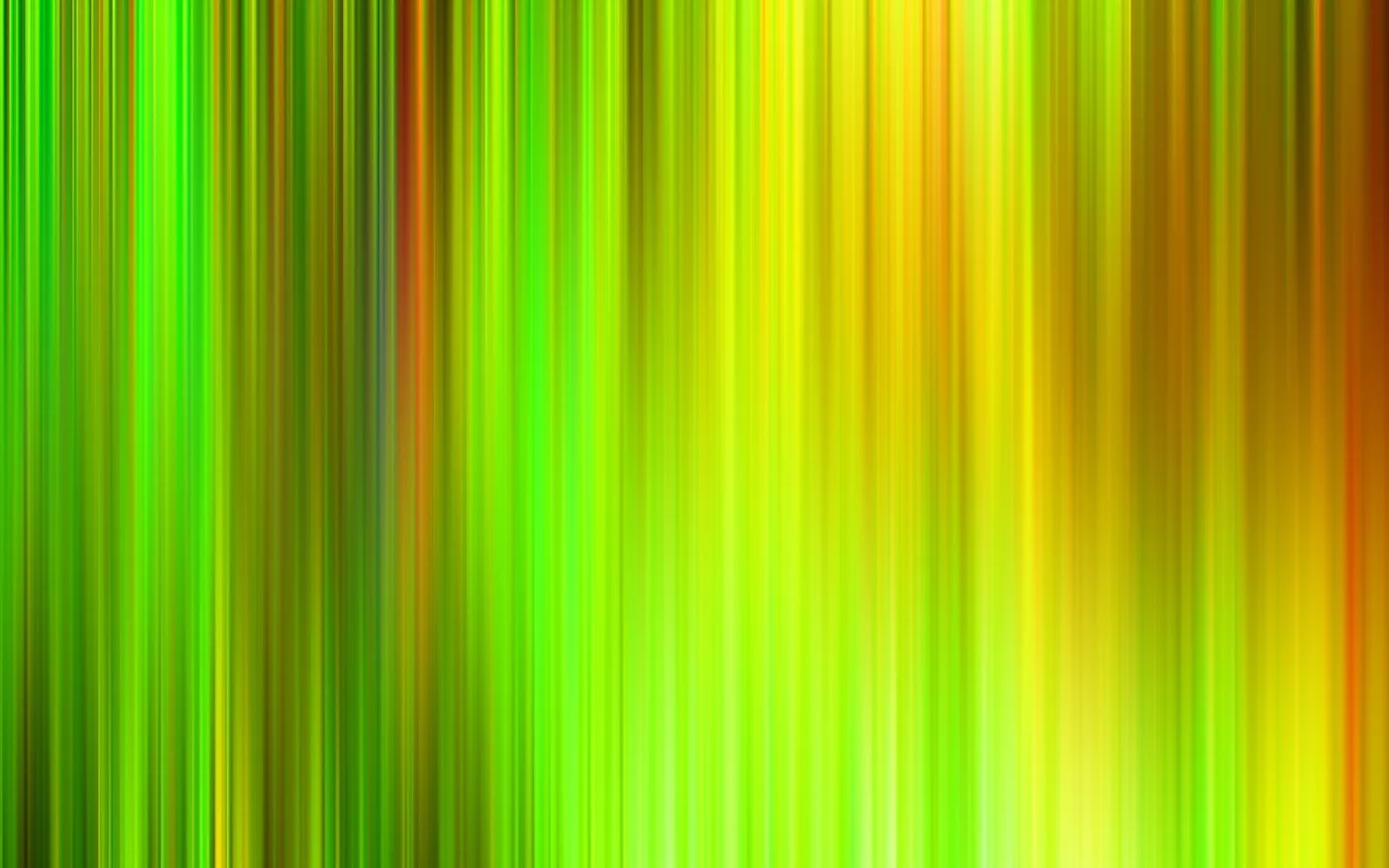 Abstraktes Bild aus vertikalen Streifen in Grün, Gelb und Orange, links dichter und dunkler, rechts heller und wärmer.