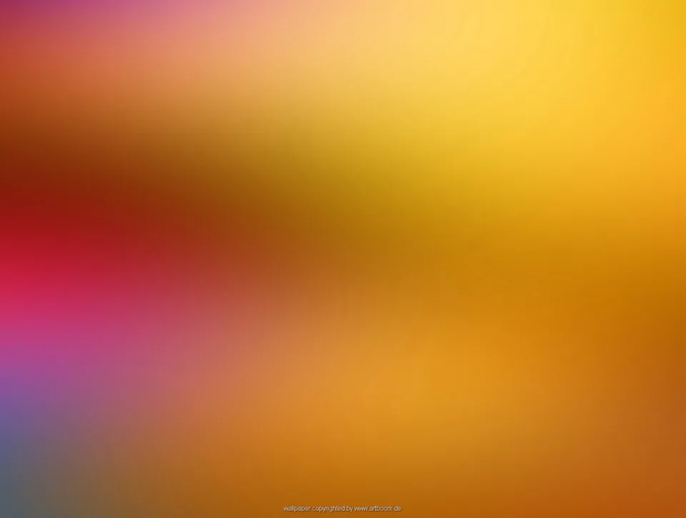 Weich verlaufender Farbverlauf von Gelb oben rechts über Orange und Braun bis zu Pink und Violett unten links, ohne erkennbare Motive.