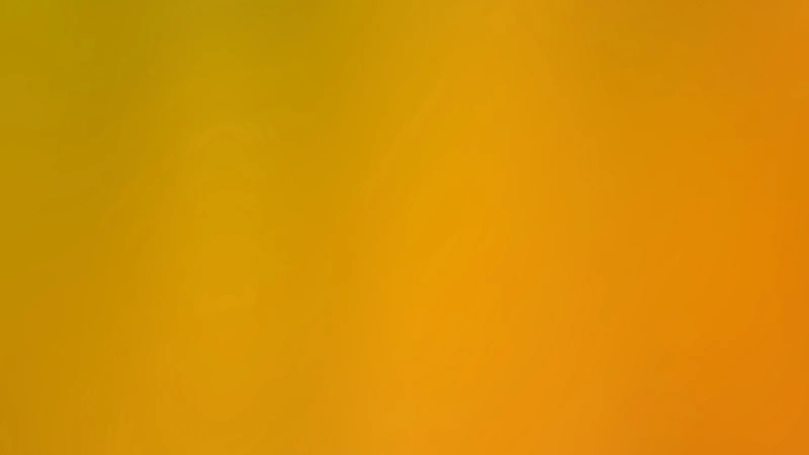 Weicher Farbverlauf von Olivgelb links oben zu kräftigem Orange rechts unten, ohne erkennbare Formen.