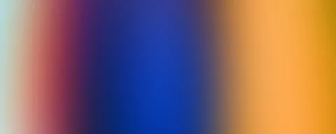 Unscharfer horizontaler Farbverlauf von Hellgrau über Rosa und Violett zu Dunkelblau, Königsblau und Orange bis Goldgelb.