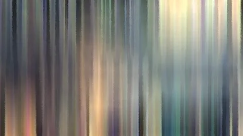 Abstrakte senkrechte Streifen in Grün, Blau, Beige und Grau mit gemalt wirkender Textur