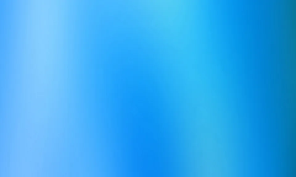 Weicher Farbverlauf von Hellblau über Azurblau bis zu einem dunkleren Blau, ohne erkennbare Formen oder Objekte.