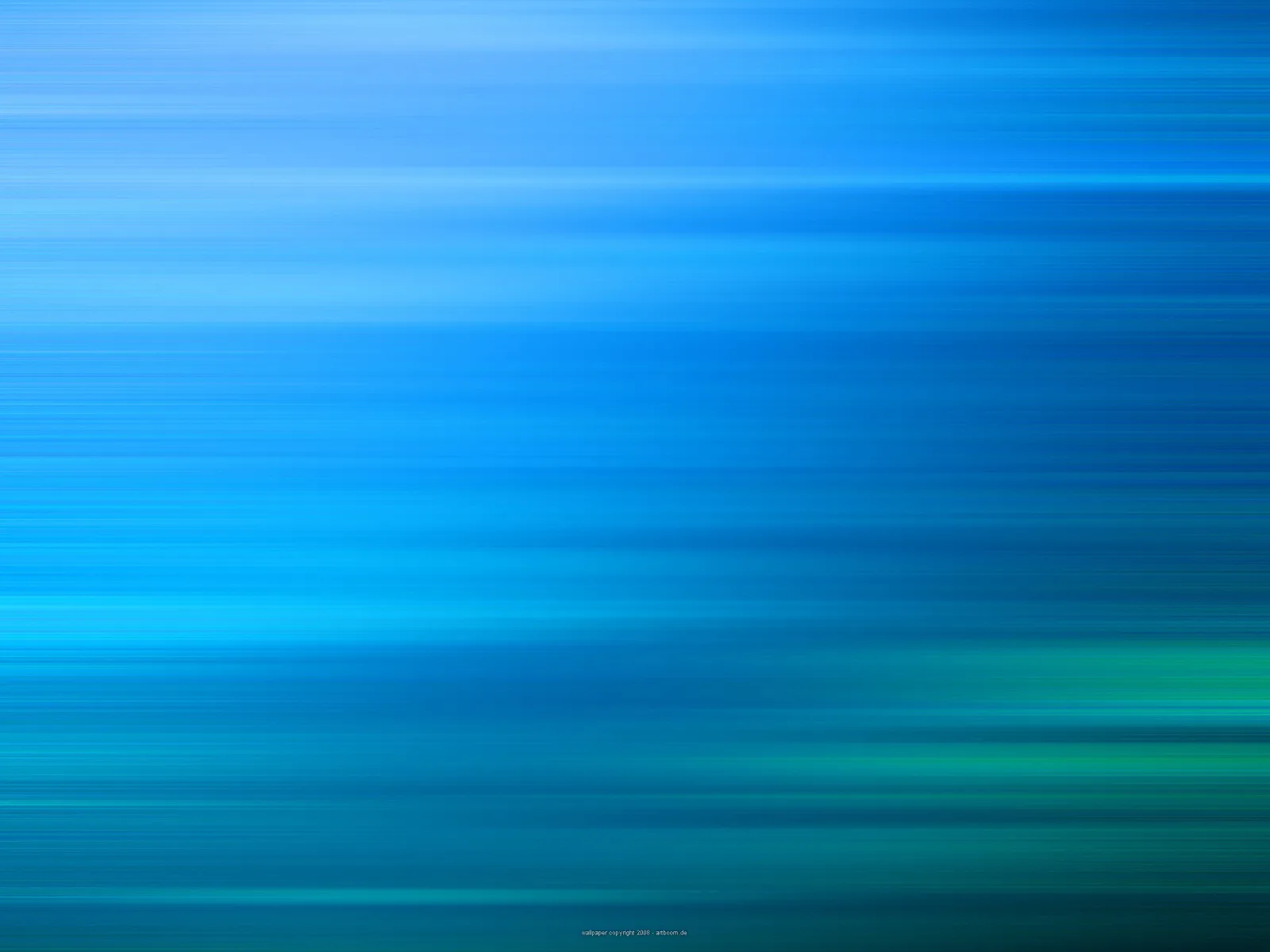Abstrakter Verlauf aus horizontalen, verwischten Streifen in Blau und Türkis, oben heller, unten dunkler und grünlich.