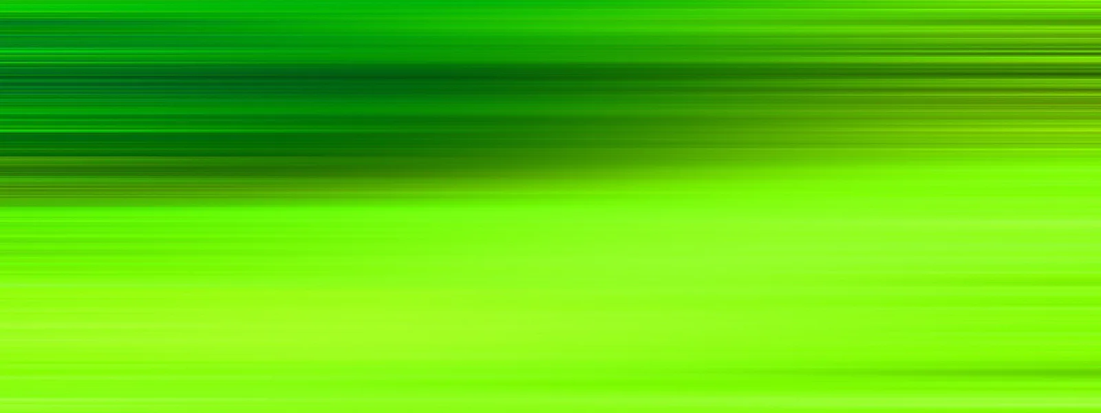 Horizontale grüne Schlieren in Bewegung, oben dunkler und dichter, unten hell leuchtendes Grün mit weichen Verläufen.
