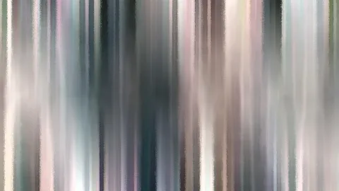 Abstrakte senkrechte Schlieren in Grau, Rosa, Grün und Anthrazit.
