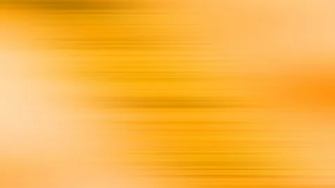 Horizontale, verwischte Streifen in Gelb und Orange, die von hellen Flächen am linken Rand zu kräftigerem Orange rechts übergehen.