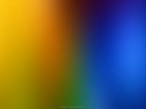 Weich verwischter Farbverlauf von Gelb links über Orange und Dunkelrot in der Mitte bis Blau und Dunkelblau rechts, unten grünlich.