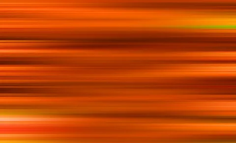 Abstraktes Muster aus horizontalen, verwischten Streifen in Orange, Rot und Braun, am oberen rechten Rand mit einem grünlichen Schimmer.