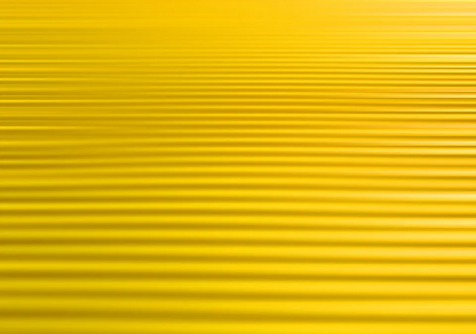 Gleichmäßige horizontale Linien in Gelb- und Goldtönen, die von oben nach unten dichter und heller wirken.