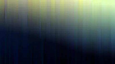 Abstrakte senkrechte Schlieren in Gelb, Grün und Blau, die nach unten in dunkles Marineblau übergehen.