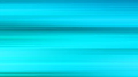 Abstrakte Komposition aus horizontalen, weichen Streifen in Türkis und Blau, die dunkler und heller ineinander übergehen.