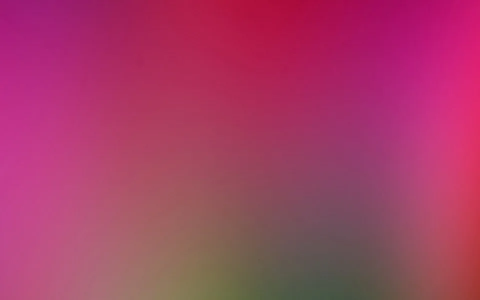 Unscharfer Farbverlauf von Magenta oben links über Rot in der Mitte bis zu Olivgrün und Dunkelgrün unten.