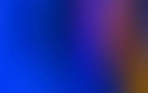 Weicher Farbverlauf von kräftigem Blau links über Violett in der Mitte bis zu Ocker und Rotbraun am rechten unteren Rand.