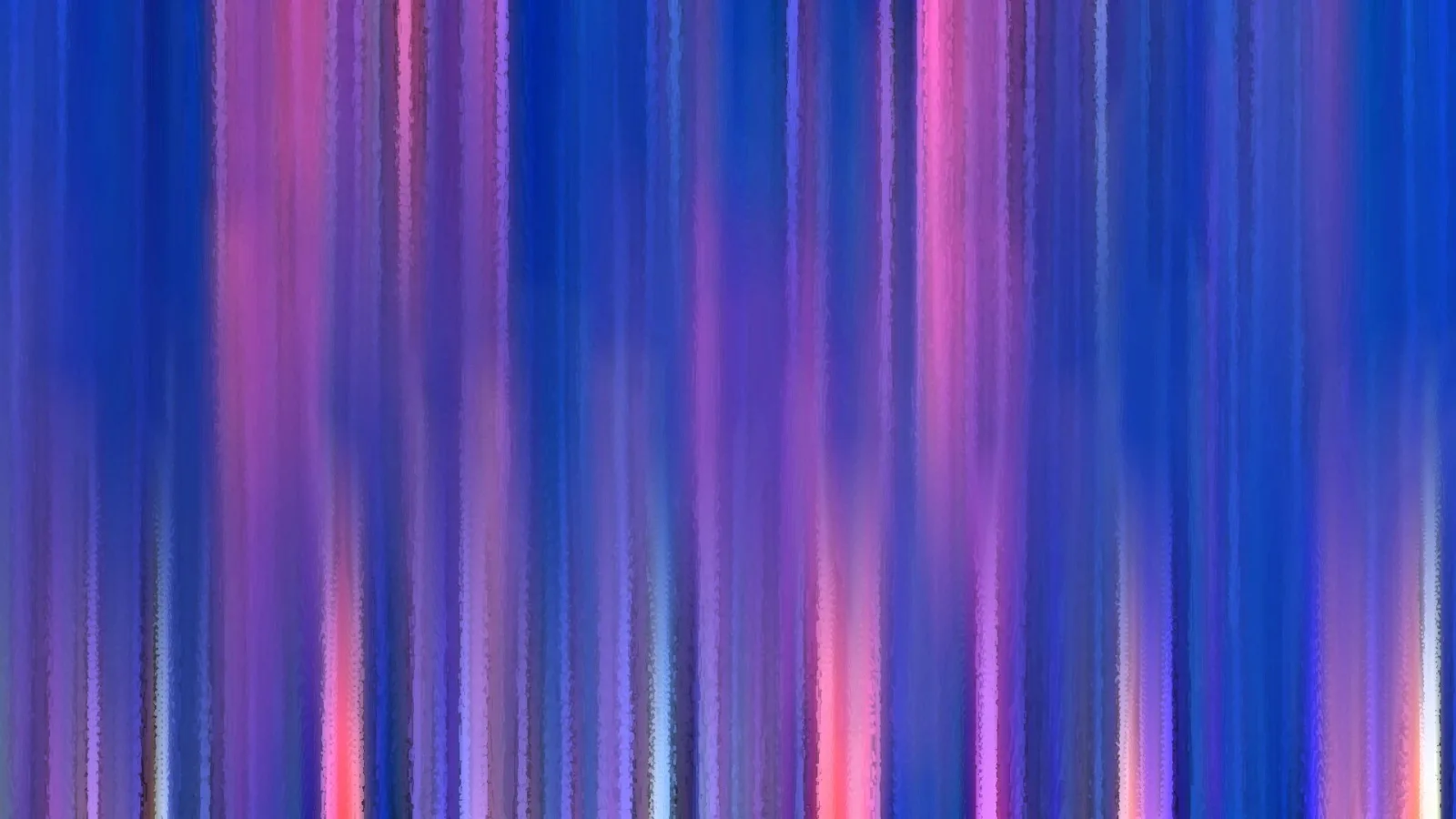 Abstrakte Komposition aus senkrechten, weich verlaufenden Streifen in Blau, Violett und Pink mit helleren Lichtstreifen am unteren Rand.