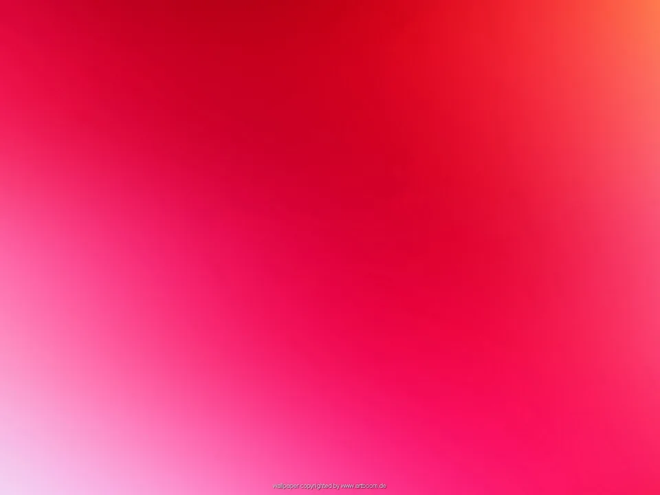 Weicher Farbverlauf von Pink und Magenta über Rot bis zu Orange in der oberen rechten Ecke, unten links fast weiß.