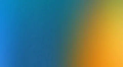 Weicher Farbverlauf von Blau links zu Orange und Gelb rechts