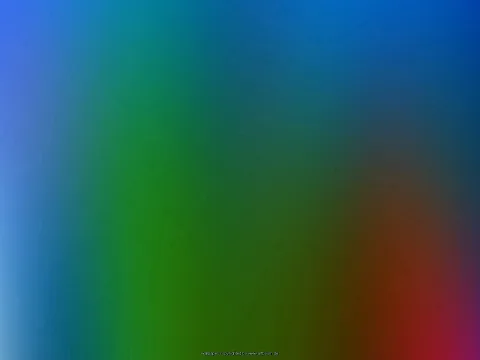 Weicher Farbverlauf von Blau oben links über Grün in der Mitte bis Rot unten rechts, mit winziger Copyright-Zeile am unteren Rand.
