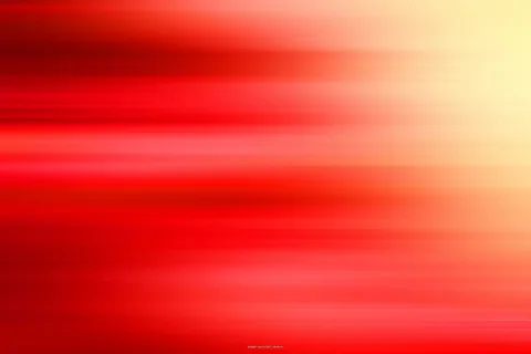 Horizontal verwischte rote Streifen, die von links nach rechts in helles Gelb übergehen, oben rechts am hellsten.
