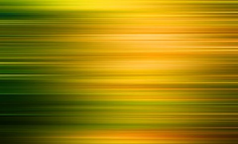 Abstrakter Hintergrund aus horizontalen Streifen in Gelb, Orange und Grün, der nach links und rechts verwischt wirkt.