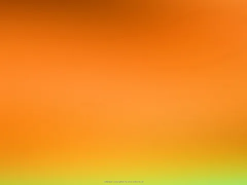 Weicher Farbverlauf von dunklem Orange oben über helles Orange bis zu Gelb und hellem Grün am unteren Rand.