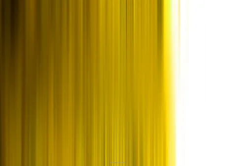 Abstrakte Komposition aus vertikalen gelben bis goldenen Streifen, die nach rechts in helles Weiß übergehen.