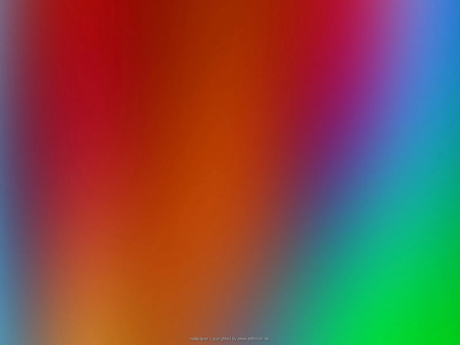 Diagonaler, stark verwischter Farbverlauf von Dunkelrot über Orange und Magenta bis zu Blau und Grün
