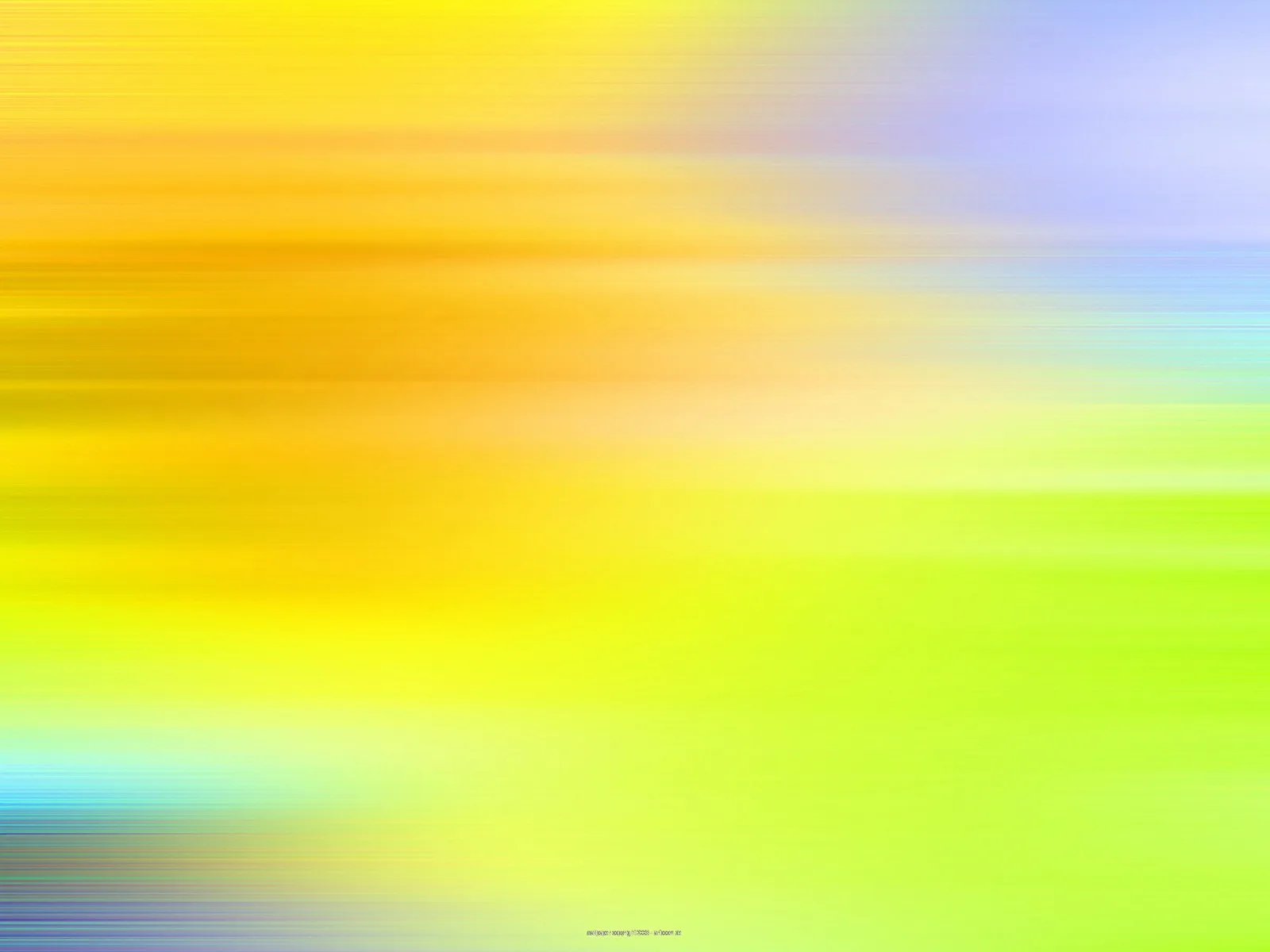 Horizontale, verwischte Streifen in Gelb, Orange, Grün und Hellblau, die von links nach rechts ineinander übergehen.