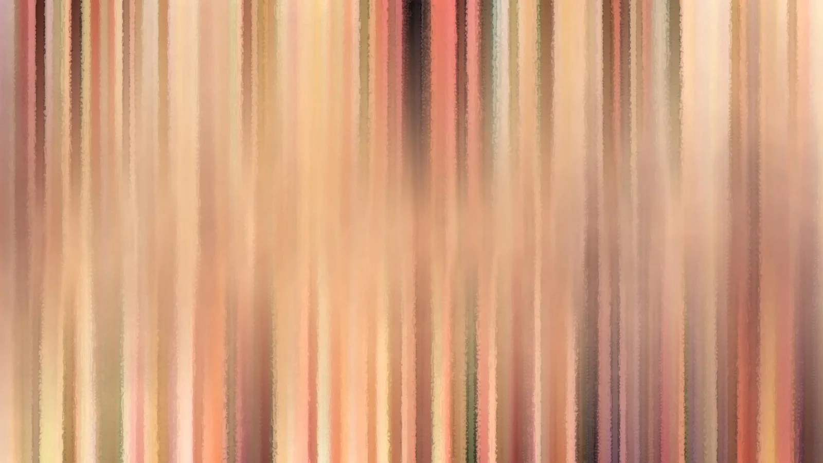 Abstrakte Komposition aus senkrechten Streifen in Beige, Rosa, Ocker und Braun.