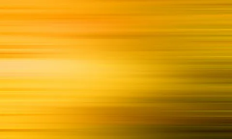 Horizontal verlaufende, weich verwischte Streifen in Gelb und Orange, die zur Mitte hin heller leuchten und nach rechts unten dunkler werden.