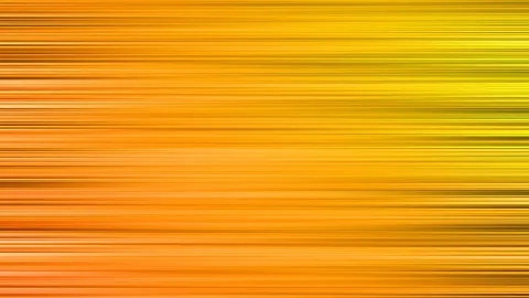 Abstrakte Komposition aus horizontalen, verwischten Streifen in Orange und Gelb, die nach rechts heller werden.
