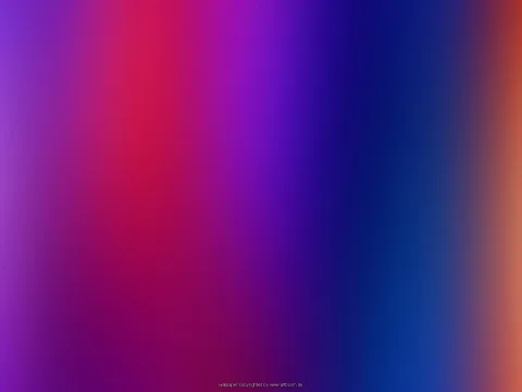 Weicher Farbverlauf von Violett über Rot und Magenta bis zu Dunkelblau und einem Streifen Orange am rechten Rand.