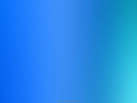 Flächiger Farbverlauf von kräftigem Blau links zu hellem Türkis rechts, mit leichten vertikalen Streifen und einem kleinen Copyright-Hinweis unten mittig.