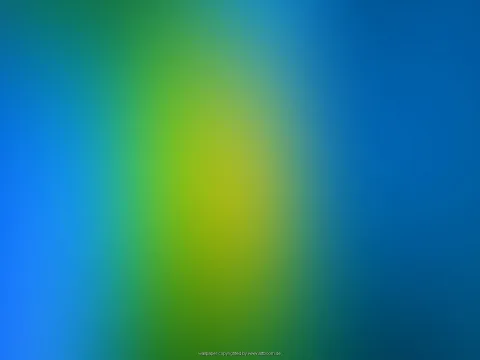 Weich verschwommener Farbverlauf von Blau am linken und rechten Rand über Türkis und Grün bis zu einem gelblichen Grün in der Bildmitte.