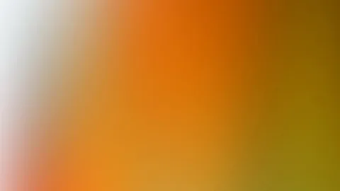 Weicher Farbverlauf von Weiß links über kräftiges Orange bis zu Oliv und Braun rechts.