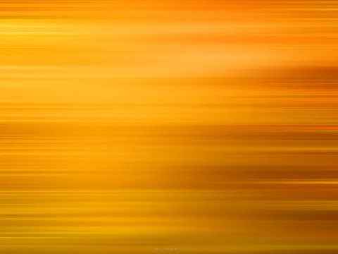 Abstrakte Fläche aus horizontalen, verwischten Streifen in Orange, Gelb und Braun, nach rechts unten dunkler werdend.