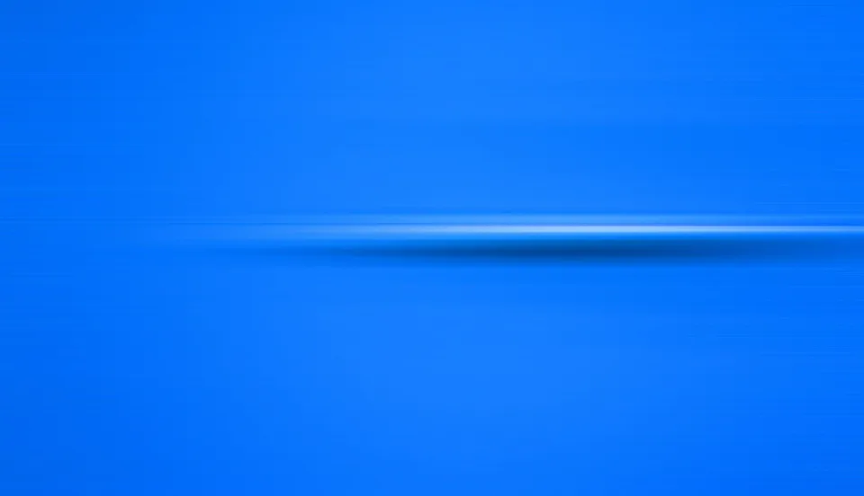 Blauer Farbverlauf mit einer horizontalen, weich verwischten hellen Lichtlinie etwas unterhalb der Bildmitte.