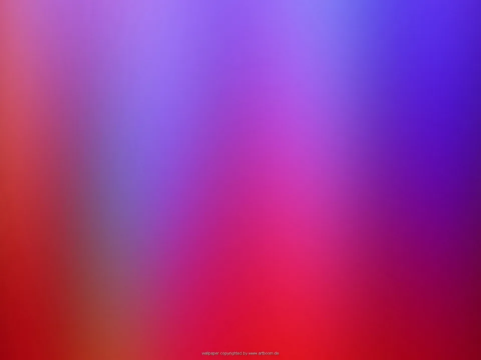 Unscharfer Farbverlauf von Violett und Blau oben zu Rot und Magenta unten, mit senkrechten Schlieren.
