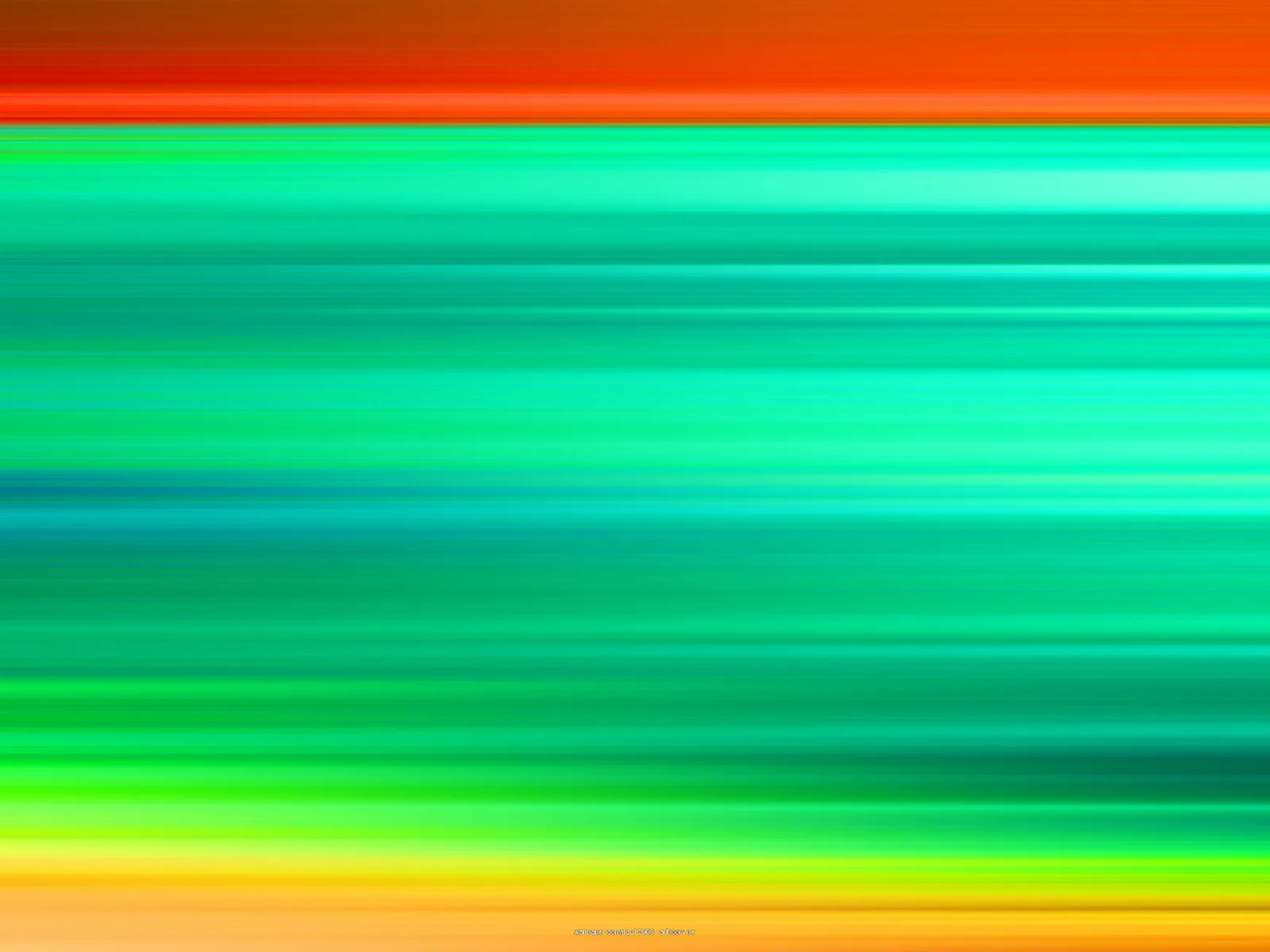Abstrakte horizontale Streifen in Orange, Türkis, Grün und Gelb, weich verlaufend und unscharf wie Bewegungsunschärfe.