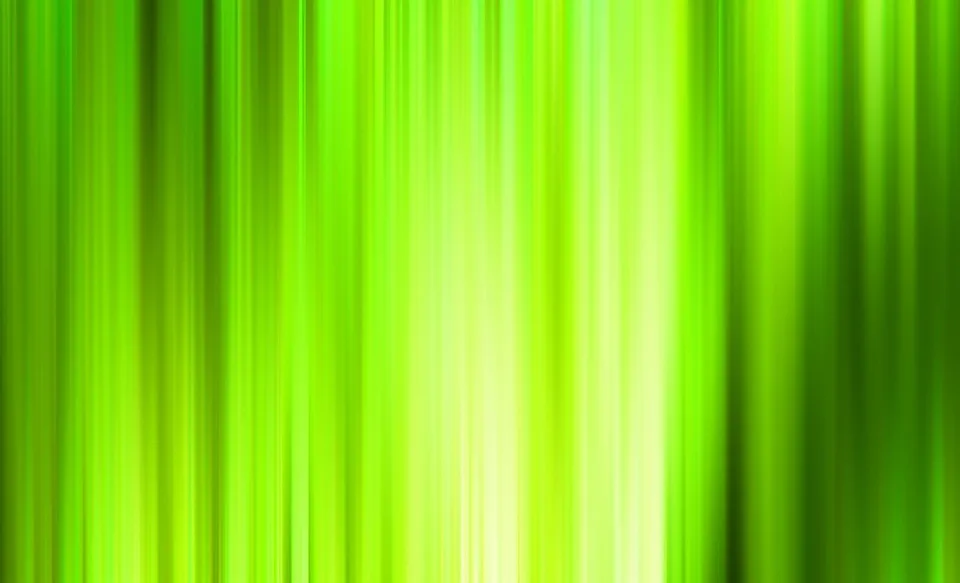 Vertikale, verschwommene Streifen in Grün- und Gelbtönen, in der Bildmitte am hellsten und zu den Rändern hin dunkler.