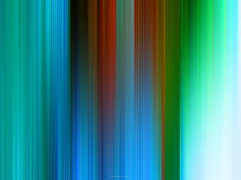 Abstraktes Bild aus vertikalen, verschwommenen Streifen in Cyan, Blau, Grün, Rot und Schwarz, die von links nach rechts ineinander übergehen und rechts in helles Weiß auslaufen.