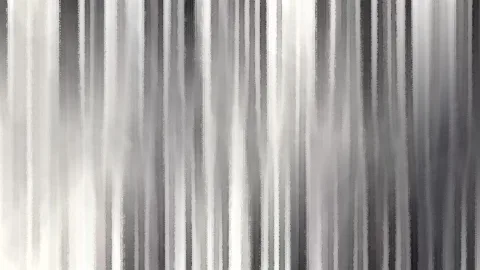 Abstraktes Bild aus vertikalen, hellen und dunklen grauen Schlieren mit pinselartiger Textur.