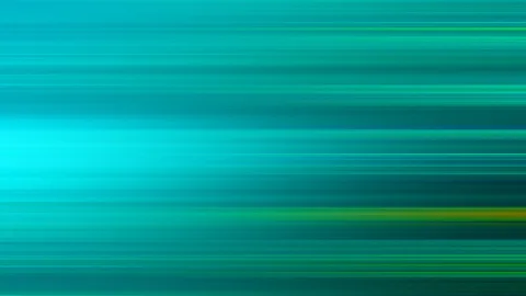 Abstrakter Hintergrund aus horizontalen türkisfarbenen und grünen Linien, links leuchtet ein helles Cyan-Zentrum.