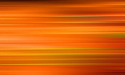 Horizontal verwischte orangefarbene Linien mit gelben und roten Streifen.