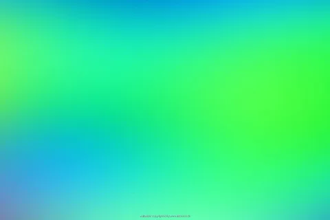 Weicher Farbverlauf von Cyan oben und links über sattes Grün bis zu Blau und hellem Türkis unten.