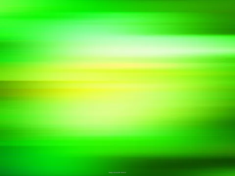 Horizontale grüne Lichtstreifen mit hellen gelbgrünen und weißen Akzenten, die weich ineinander verlaufen.