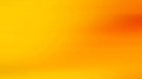 Weicher Verlauf von Gelb links zu tiefem Orangerot oben rechts, durch horizontale Bewegungsunschärfe gestreift